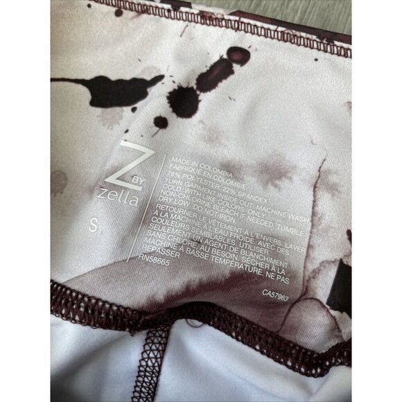 Z by Zella Womens Leggings Paint Splatter 7/8 Length High Rise S - Picture 3 of 4